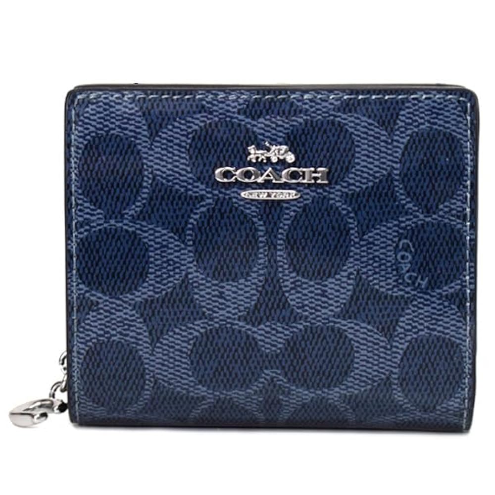 coach デニムスナップウォレット COACH】コーチ 財布 デニム レザー シグネチャー ロゴ